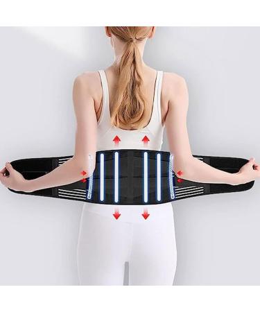 Tylxayoxa Lumbar Support Belt - Adjustable Back Support for Pain Relief & Decompression | Lightweight & Breathable - Size L - Buy Online on GoSupps.com