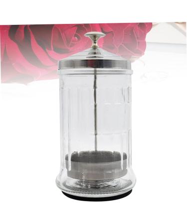 Buy Transparent Barber Tool Scissors Bottle | Hair Salon Essential 10.5x10.5cm - International Shipping - Buy Online on GoSupps.com