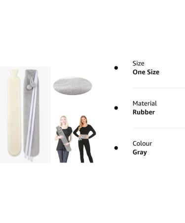 Fluffy 2L Long Hot Water Bottle with Cover - Extra Long Wrap Around Hot-Water Bag for Neck, Shoulders, Period Pain - 72cm Wearable Design for Body, Bed - Ideal for Waist, Feet Relief - Buy Online on GoSupps.com