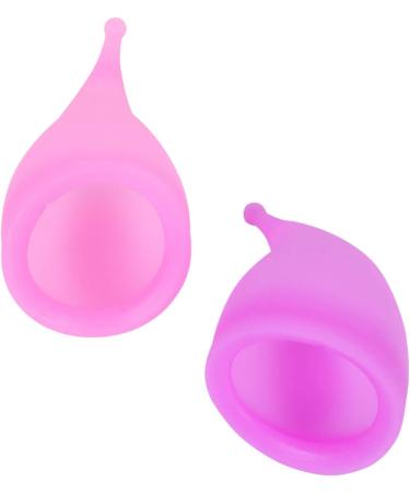 EXCEART Silicone Cup 2pcs - Soft Purple Rubber Menstrual Cups for Women | Eco-Friendly & Comfortable - Buy Online on GoSupps.com