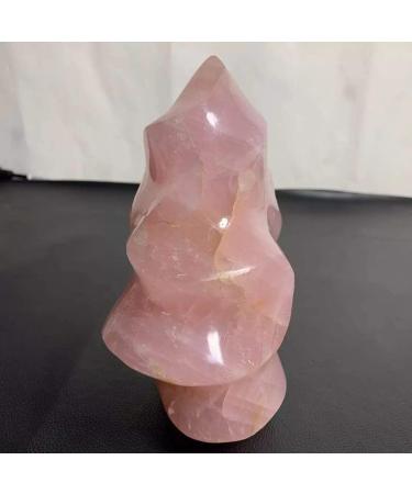 Natural Crystal Rough 120-150mm Natural Rose Quartz Decorations Crystals Flame Stone for healing1pc PEIQIYIN - Buy Online on GoSupps.com