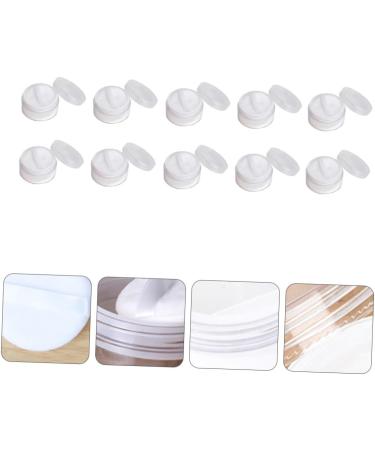 BELLIFFY 10 Pcs Transparent Powder Box Foundation Powder Case Loose Powder Holder Moisturizer Plastic White - Buy Online on GoSupps.com