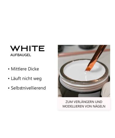 Sincero Salon Assembly Gel for Gel Nails - UV White Nail Extension & Modeling Gel - 15ml Acrylic Color Sealing Gel for Nail Art - 1 Pack - Buy Online on GoSupps.com