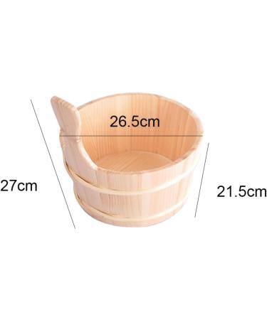Sauna Bucket and Ladle Sauna Bucket Cedar with Handle 4L Wooden Bucket and Ladle Kit Sauna Accessories for Steeming Room Bathroom Home Sauna Water Bucket Wood Ladle Kit Barrel Set - Buy Online on GoSupps.com