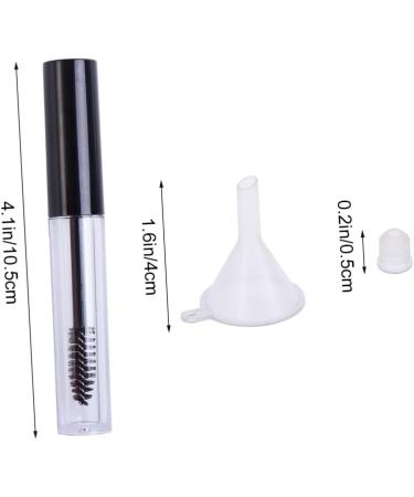 OHPHCALL 15 Pcs Eyelash Brush Tube Funnel Empty Tube with Inner Plug Empty Eyelash Serum Tube Black Lid 1 g (Pack of 1) Blackx3pcs - Buy Online on GoSupps.com
