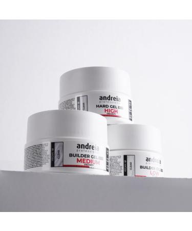  Andreia Andreia Nail Builder Gel - Professional UV & LED Biphasic Gel for Strengthening Nails or Extensions - High Viscosity Formula - Soft Pink Color 200g - Buy Online on GoSupps.com
