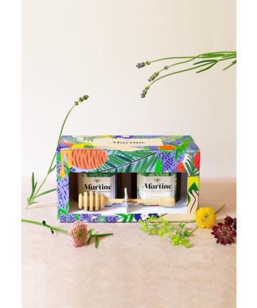 Gourmet Box 2 x 250 g + Honey Spoon Engraved "Classic" Acacia Forest