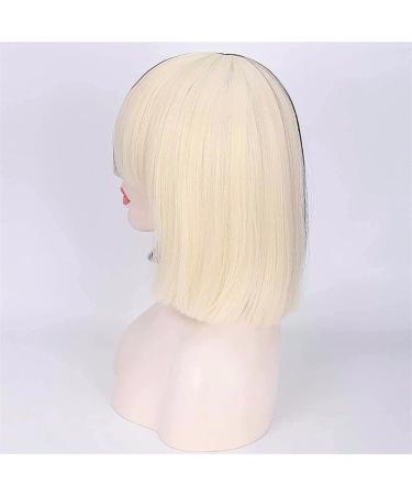 Bokerom Sia Costume Wig - Premium Two-Tone Half-Blonde & Black Bob Wig for Cosplay | High-Quality Art Hair - Buy Online on GoSupps.com
