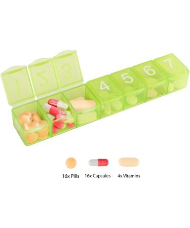 e-Pill 7x Daily Weekly Pill Organizer with Clear Case - Convenient Medication Management - Buy Online on GoSupps.com