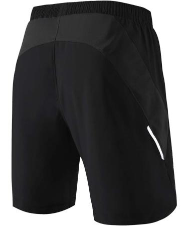Kyopp Men's Sports Shorts - Quick Drying Lightweight Breathable Zipper Pocket 3XL Black - International Shipping Available - Buy Online on GoSupps.com