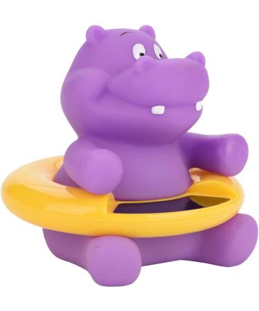 Water Temperature Compact Floatable Infant Bath Thermometer LED Display Baby Time Thermometer Bath Tub for Baby(Purple hippopotamus) - Buy Online on GoSupps.com
