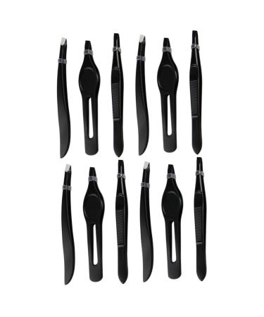 Healeved 2 Sets Eyebrow Tweezers for Women Slant Tip Tweezers Facial Hair Removal Tweezers Blackhead Tweezers Makeup Kits Eyebrow Plucking Kit Eyebrow Clip Tweezers Eyebrow Makeup Tool