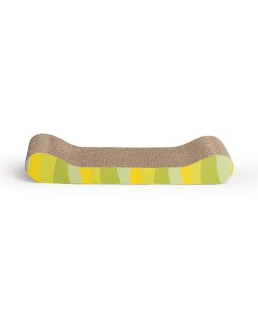 Catit Style Cardboard Cat Scratcher, Corrugated Scratching Board for Cats Lounge Jungle Stripe