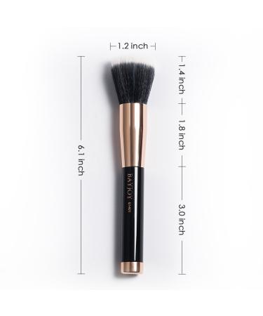 BAYJOY Foundation Makeup Brush - High Density Eco-Friendly Kabuki Brush - Professional Synthetic Fiber Tool with Flat Top in Rose Gold - Buy Online on GoSupps.com