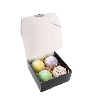 4PCs Handmade Bad Salzbombe dried flower essential oil whitening peeling moisturizing swimming salt set gift for children women girls