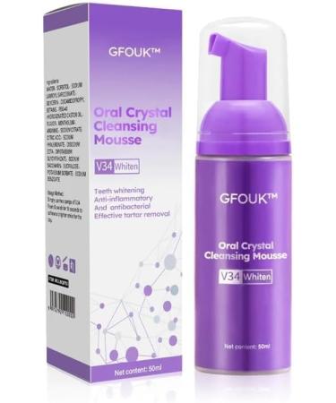 GFOUK Oral Crystal Cleansing Mousse - Purple Toothpaste for Whitening Stain Removal & Cavity Prevention (1PC) - Buy Online on GoSupps.com
