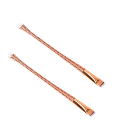 Beatifufu 2pcs Eyeliner Brush Eyeliner Makeup Tool Angled Makeup Brush Eyeshadow Brush Brow Eye Brush Plastic