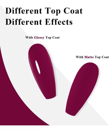 Imtiti Red Gel Nail Polish Cherry Chutney Red Gel Polish Autumn Winter Gel Nail Polish Soak Off LED UV Nail Gel Polish DIY Nail Art Starter Manicure Salon Gel Nail Kit 15ML - Buy Online on GoSupps.com