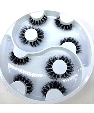 Buy HBZGTLAD 25mm 3D Faux Mink Hair Cross False Eyelashes - 5 Pairs Long Handmade Thick Eye Lashes for Makeup Beauty Extensions - Buy Online on GoSupps.com