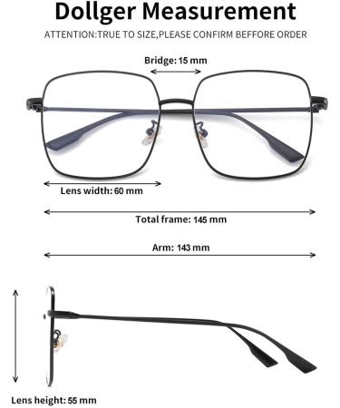 Dollger Blue Light Filter Glasses for Women - Stylish Metal Frame Anti-Glare Protection for PC TV Gaming & Cell Phones - Buy Online on GoSupps.com