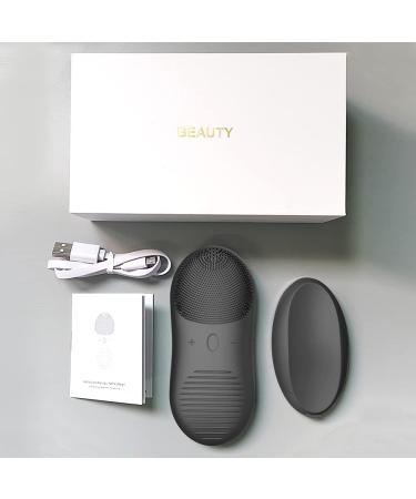 Sonic Facial Cleansing Brush IPX7 Waterproof Silicone Face Scrubber Brush & Massager for Men-Women-Teens USB Rechargeable Super long standby 12 Speeds optional(BLACK)) - Buy Online on GoSupps.com