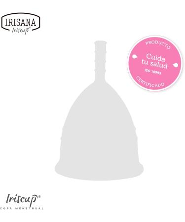 Irisana Menstrual Cup Pack of 2 - Size L - Pink & Transparent - Surgical Silicone - Compatible with IUP - Iriscup Model - International Shipping Available - Buy Online on GoSupps.com