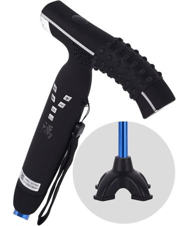 Adjustable Walking Stick Blue Smart Anti Slip Quad Cane for Seniors with Radio for Elderly LED Guide Light Fall Alarm S.O.S Alarm Star of Light - Buy Online on GoSupps.com