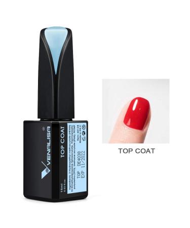 VENALISA 15ML No Wipe Tempered Top Coat - High Gloss, Scratch Resistant Finish | Long Lasting Gel Nail Polish Kit - Buy Online on GoSupps.com