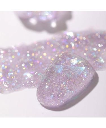 8ml UV Flash Reflective Soak Off Gel Nail Art Gel Phototherapy Glue Broken Diamond Nail Polish Gel Glitter Gel - (Color: 4)