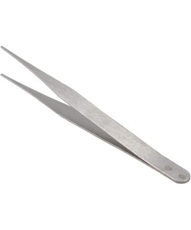 Daweglop Stainless Steel Pointed Tweezers 4.5 - Precision Silver Tweezers for Eyebrows & Beauty | Fast International Shipping - Buy Online on GoSupps.com