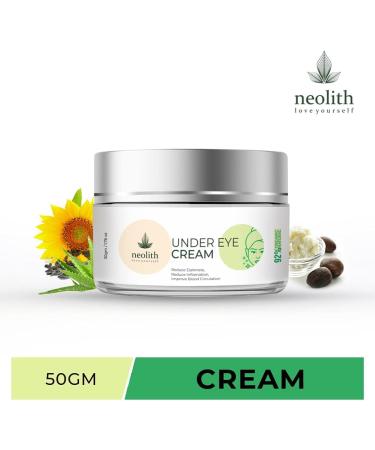 Neolith Under Eye Cream for Dark Circle Anti Fatigue Reduces Puffiness Reduce Wrinkles and Fine lines with Aloe vera & Kokum Butter | Eco certified Organic & Natural ingredients - Buy Online on GoSupps.com