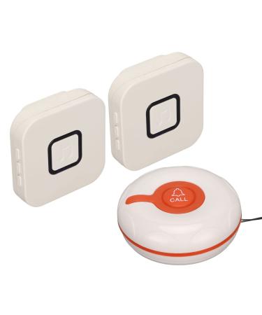 Wireless nursing staff pager system 2 SOS call-on-top speeds 2 receivers suitable for older pagers wireless doorbell hospital patients (EU plugs)