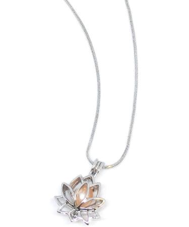 DIY Mysterious Pearl Necklace Making Kit - Lotus Pendant & Chain Gift Set - Buy Online on GoSupps.com