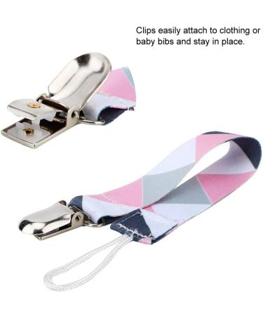 Atyhao Baby Pacifier Clip Set - 4 Modern Cotton Strap Holders | Universal Nipple Clips for Baby Shower Gifts & Plush Toys - Buy Online on GoSupps.com