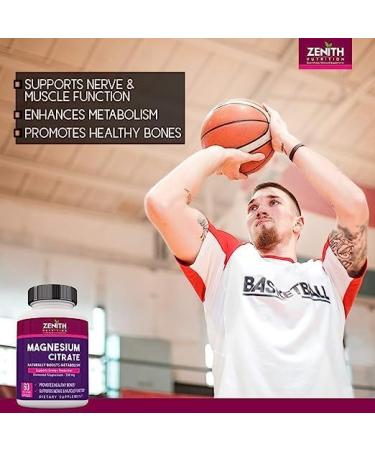 Mag Citrate 330mg 60 Veg Capsules | Heart, Muscle & Nerve Support - Buy Online on GoSupps.com