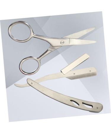 Minkissy 6-Piece Stainless Steel Hair Cutting Shears Set - Professional Razor Edge Mustache Trimmers & Scissors for Precision Grooming - International Shipping Available - Buy Online on GoSupps.com