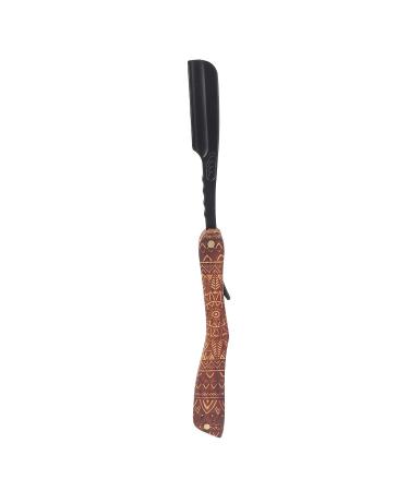 High-Quality Manual Blade Holder | Solid Rosewood Straight Blade Holder with Comfortable Clip-On Handle for Effortless Shaving - Buy Online on GoSupps.com