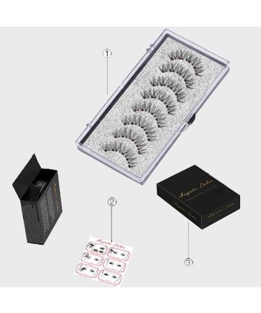 Shop Reusable Dual Magnetic Eyelashes - No Glue Needed | Soft 3D False Lashes Set (8 Pieces) for Natural Look - Buy Online on GoSupps.com