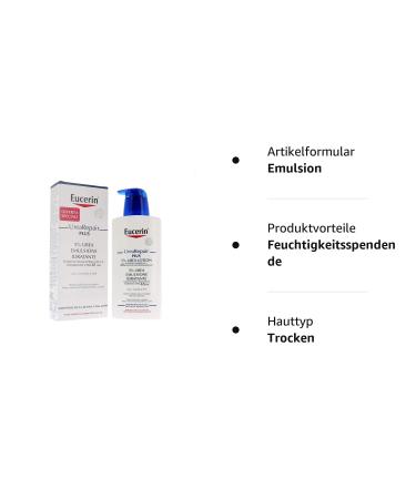 Eucerin Urea Repair Plus 5% Urea Hydrating Emulsion 400ml | Intense Moisturizer for Dry Skin - International Shipping - Buy Online on GoSupps.com