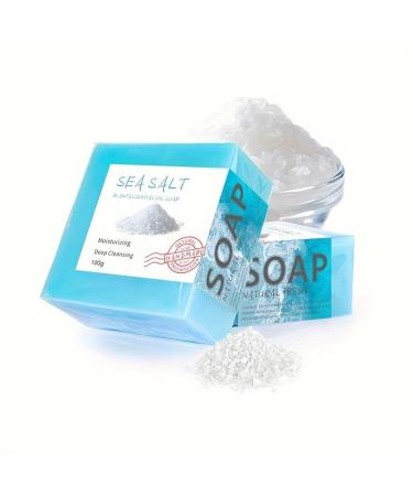 Cabishy Aloe Vera Handmade Soap Rich Foam Deep Cleansing Gentle for All Skin Types Aloe Vera Soap Base (Sea salt)