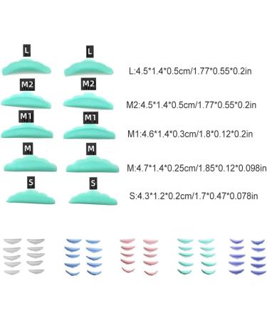AUklOPVZZ 5 Pairs Lash Curlers Lashes Lift Eyelash Tool Domestic Household Eyes Hair Brush Fashionable for Adults Beautifying Transparent - Buy Online on GoSupps.com