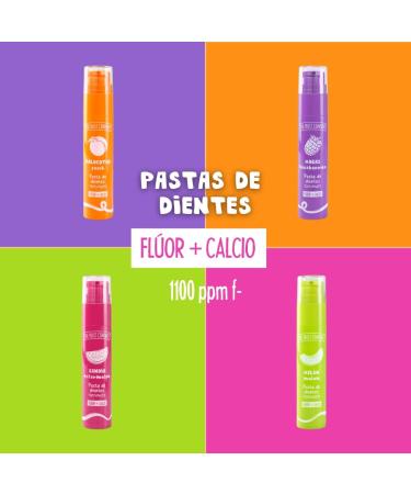  THE FRUIT COMPANY The Fruit Company Fluoride and Calcium Toothpaste (Watermelon Blackberry Melon Peach). Pack of 4 - Buy Online on GoSupps.com