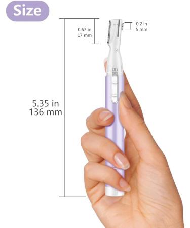 Buy Eyebrow Trimmer Precision Facial Hair Trimmer for Women | Painless Battery Operated & No-Pull Design for Face Chin & Neck - Buy Online on GoSupps.com