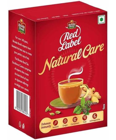 Seelans Superstore | Brooke Bond Red Label Natural Care Tea Indian Flavored Black Tea | Enhance Immunity | 250gm/Pack | Tea | Indian Origin - Buy Online on GoSupps.com