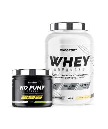 Superset Nutrition Fitness en energieprogramma 100 Whey Protein Advanced 900g Creamy Vanilla No Pump Xtreme Mojito