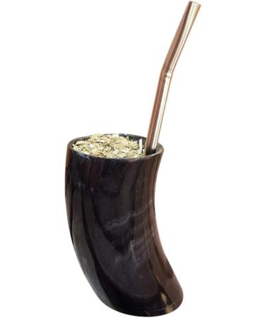 Gaucho Bruno - Kit de d marrage Terere | avec la Coupe de Guampa | Bombilla en acier inoxydable | Style paraguayen | Parfait pour terer Mate+bombilla - Buy Online on GoSupps.com