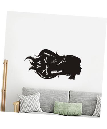 HAPINARY Wall Sticker for Salon Self-Adhesive Wall Sticker Wall Sticker for Hair Salon Wall Decals Barber Shop Wall Decal Decoration for Home Homedecor Hairdressing Wall Sticker - Buy Online on GoSupps.com