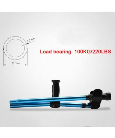 Portable Folding Forearm Crutches Adult Aluminum Ergonomics Walking Cane Height Adjustable Crutches for Seniors Disabled Elderly (Color : Blue (1 Pair)) anniversary Lucky Star Selfless dedication - Buy Online on GoSupps.com