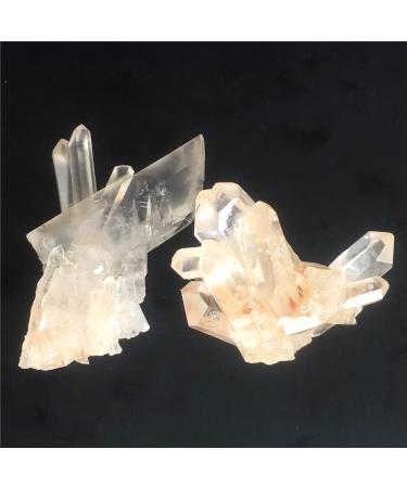 Natural Crystal Rough 2PCS Natural Stone and Crystal Specimen Druzy Cluster Minerals Point Curative Fengshui Gift Wicca Ornments for Home Decorative - Buy Online on GoSupps.com