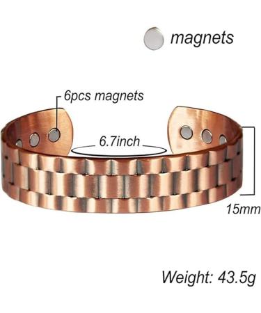 Prostapower Magnetic Copper Band Ellorea Magnetic Copper Prostate Band Magnetic Copper Bracelets for Men Adjustable Copper Bracelet (2pc-u one Size) 2pc-u One Size - Buy Online on GoSupps.com